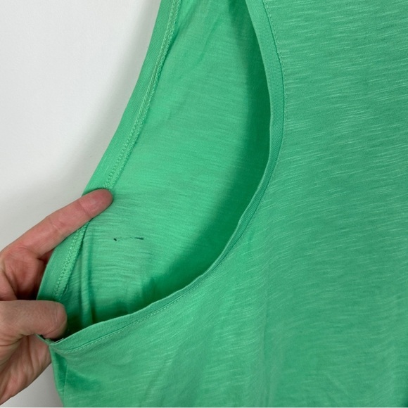 Nordstrom Zella Training Tank Neon Lime Green Size Medium Top Activewear Running - Picture 10 of 13